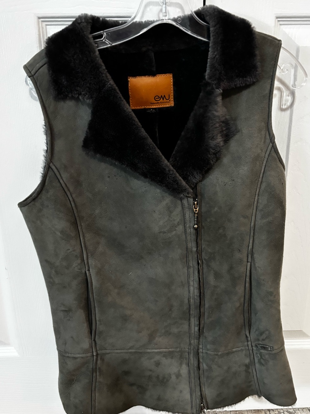 Emu shearling vest gray size S women’s